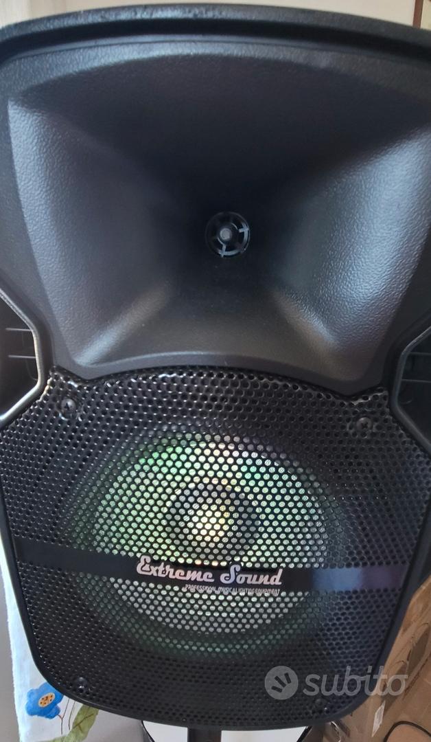 IMPIANTO COMPLETO KARAOKE+ASTE+FARO LED+MIXER Audio/Video In vendita