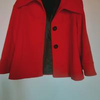 Giacca panno rosso ciliegia Zara Woman