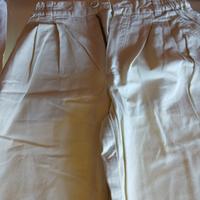 2 pantaloni puro cotone