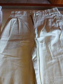 2 pantaloni puro cotone