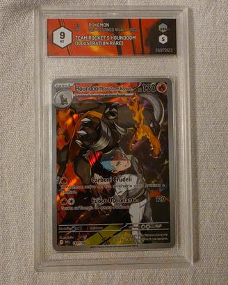 Houndoom carta pokemon gradata