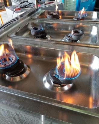 Cucine gas 4 e 6 fuochi