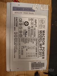 Alimentatore PC fisso 300W + Ventola 80mm 1.20W