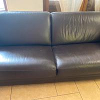Divano in pelle, marrone, Dondi salotti