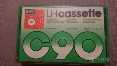 Audiocassetta Basf LH C90 tipo I  usata vintage