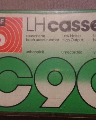 Audiocassetta Basf LH C90 tipo I  usata vintage