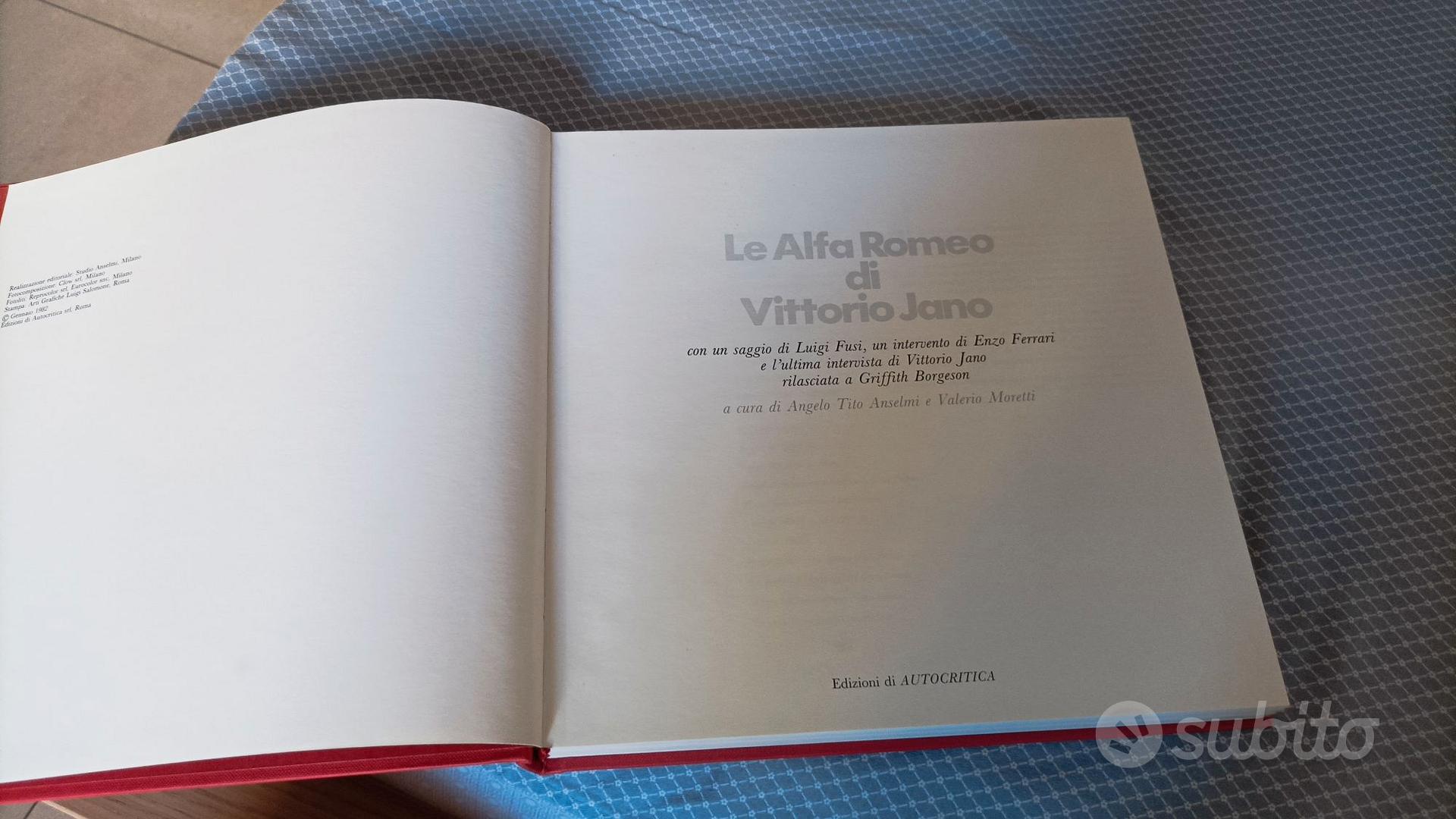 ALFA ROMEO di VITTORIO JANO - Libri e Riviste In vendita a Cagliari