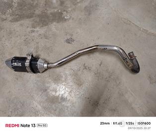 linea scarico pit bike 