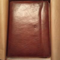 porta blocco in vera pelle