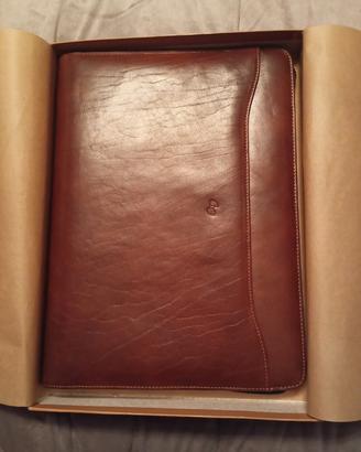 porta blocco in vera pelle