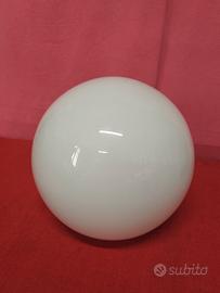 Boccia sfera vintage in vetro opalino ricambi 