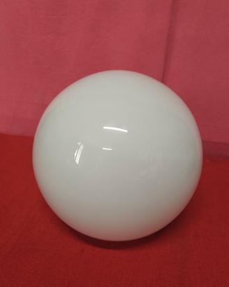 Boccia sfera vintage in vetro opalino ricambi 