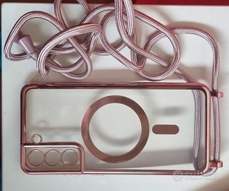 Cover magnetica con cordino samsung S21 FE