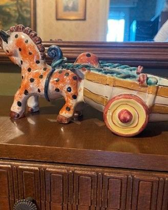 Oggetto vintage in ceramica artigianale italiana