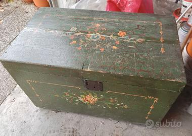 Cassapanca baule vintage in legno -Ridotto prezzo