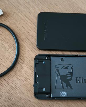 SSD 500gb + lettore usb