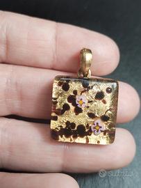 ciondolo in vetro di murano