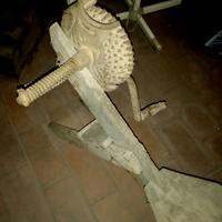 Vecchia sgrana pannocchie manuale
