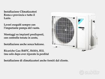 climatizzatore montaggio