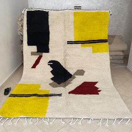 Tappeto berbero moderno Beni Ouarain 3/2 metro