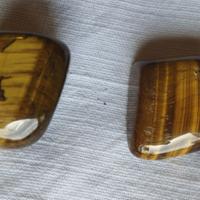 Quarzo Occhio di Tigre (2 pezzi) levigato da India