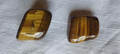 Quarzo Occhio di Tigre (2 pezzi) levigato da India