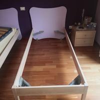 Sponde  in legno per coppia di letti singoli