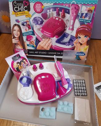 Crazy Chic unghie brillanti con glitter Clementoni