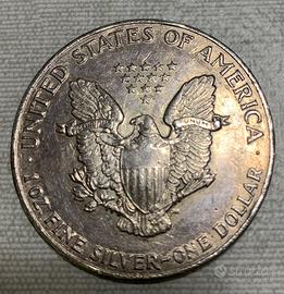 Moneta 1 dollaro Argento 1991