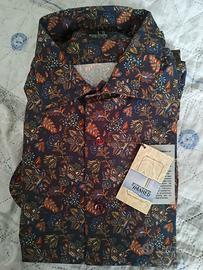 Camicia uomo Ferrara Slim Foto Collo 38