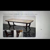 Tavolo vintage anni ’50 con base sagomata