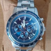 SECTOR 550 VINTAGE ACCIAIO BLU CRONOGRAFO DATE