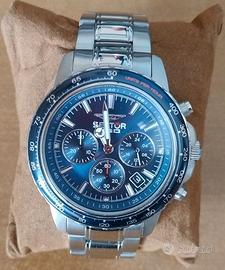 SECTOR 550 VINTAGE ACCIAIO BLU CRONOGRAFO DATE
