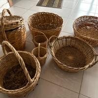 Cesti in Vimini Intrecciato  – Artigianato Vintage