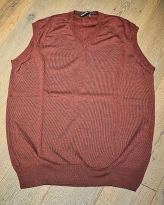 Gilet uomo melange bordeaux