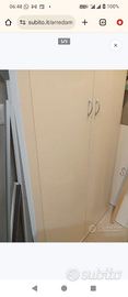 Porta doppia anta per ripostiglio armadio a muro