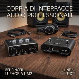 Schede audio - Behringer U-Phoria UM2 & Line6 UX1