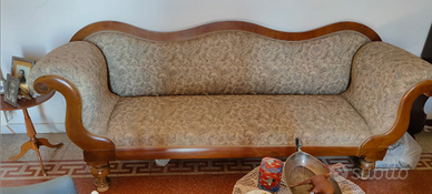 Divano 800 inglese legno mogano