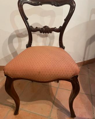 6 sedie stile piemontese