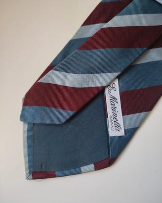 Cravatta Marinella in seta regimental