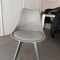 Sedie scandinave grigio
