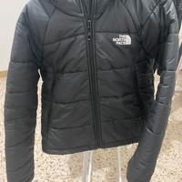 Piumino the north face bambino nero con cappuccio,