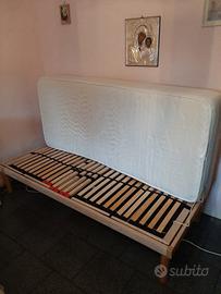 letto elettrico con materasso ortopedico 