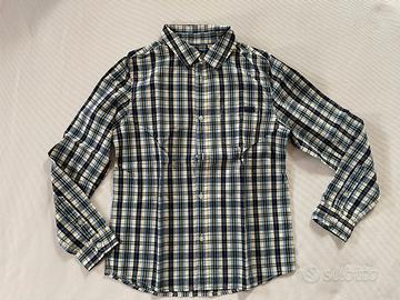 Camicia maniche lunghe 100% cotone, taglia 10/11y