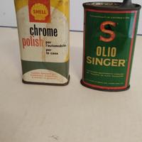 Lotto: Lattine Shell Chrome Polish + Olio Singer 