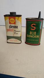 Lotto: Lattine Shell Chrome Polish + Olio Singer 