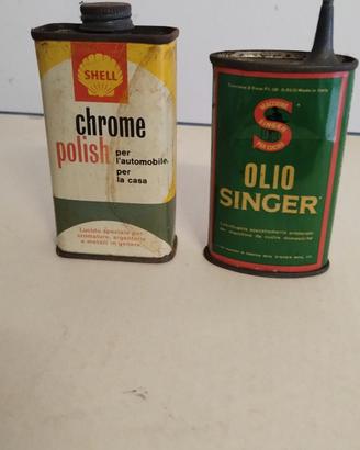 Lotto: Lattine Shell Chrome Polish + Olio Singer 