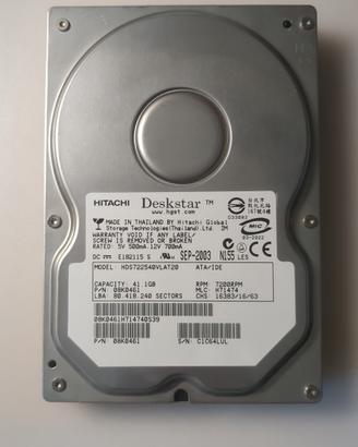 Hard Disk IDE 41.1Gb Hitachi 7200rpm