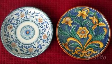 2 piatti da parete ceramica di Caltagirone firmati