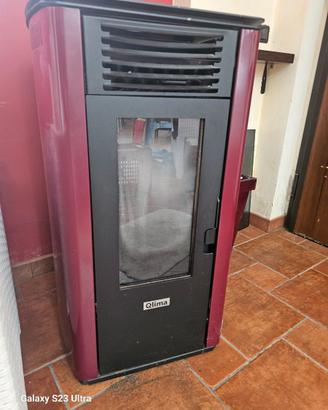 Stufa a pellet Qlima Fiorina 74 S-LINE Red Slim 8,